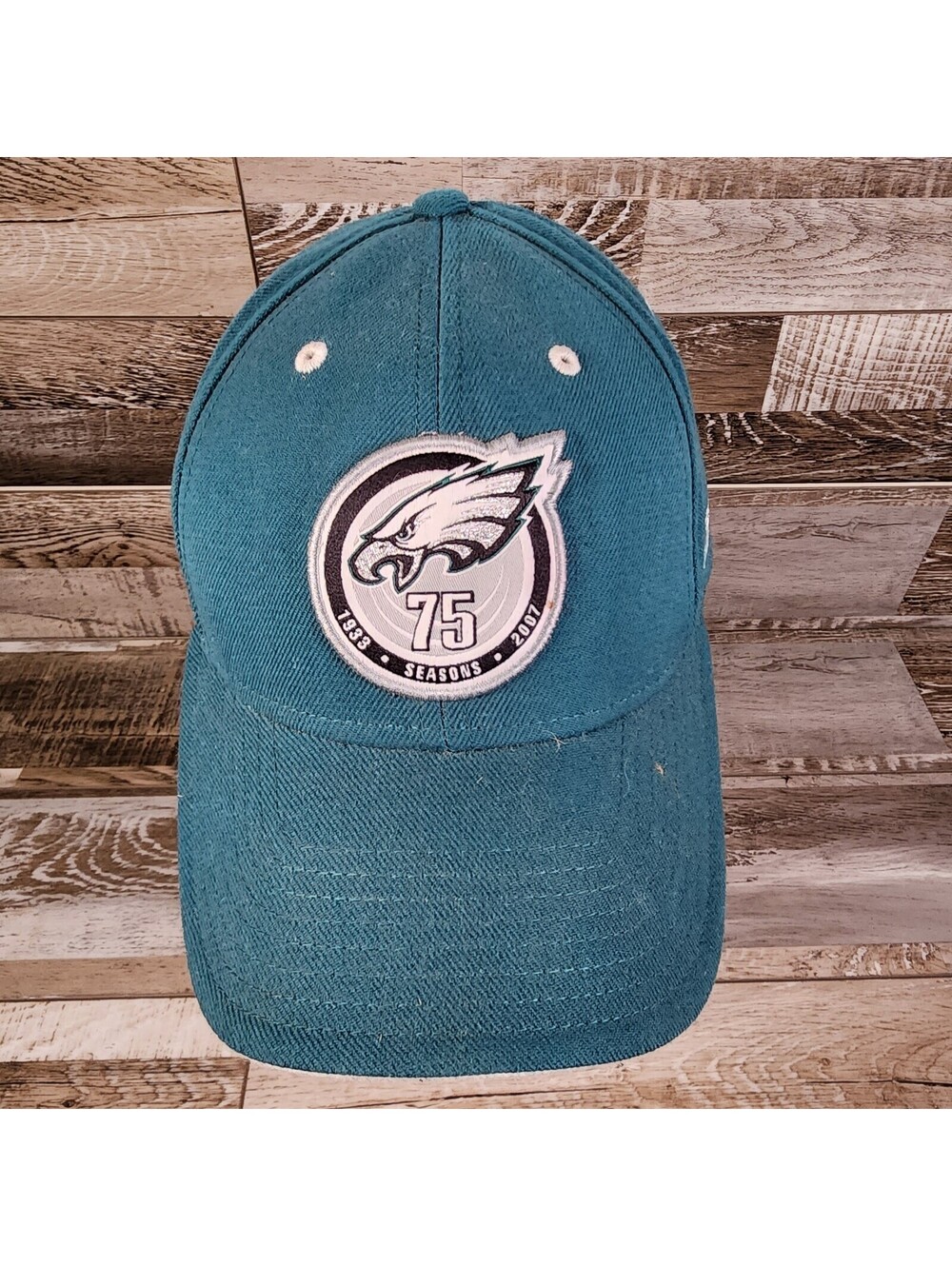 Philadelphia Eagles Reebok NFL 75 Seasons 1933-2007 Strapback Green Hat